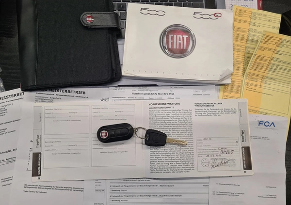 Fiat 500 cena 28999 przebieg: 167972, rok produkcji 2015 z Człopa małe 596